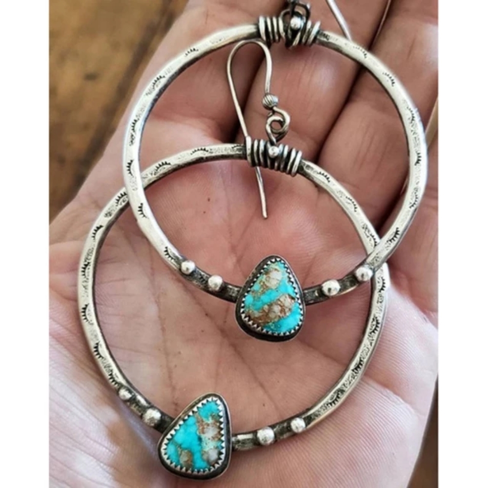 Bohemian Vintage Turquoise Earrings